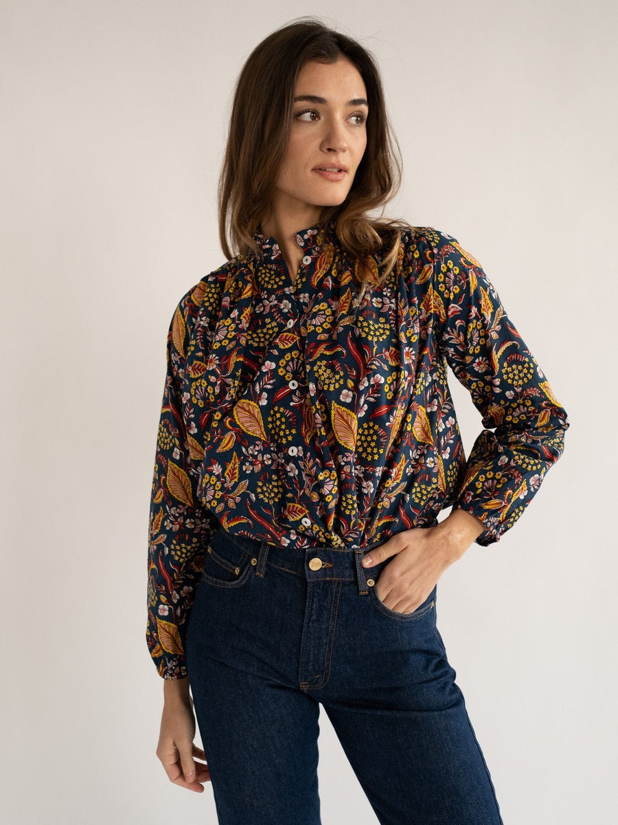Francesca Top in Star Floral