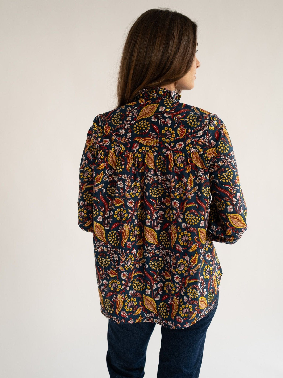 Francesca Top in Star Floral — The cut