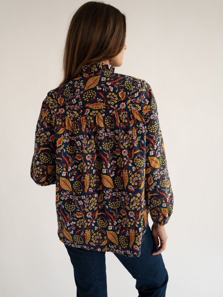 Francesca Top in Star Floral — alternate view