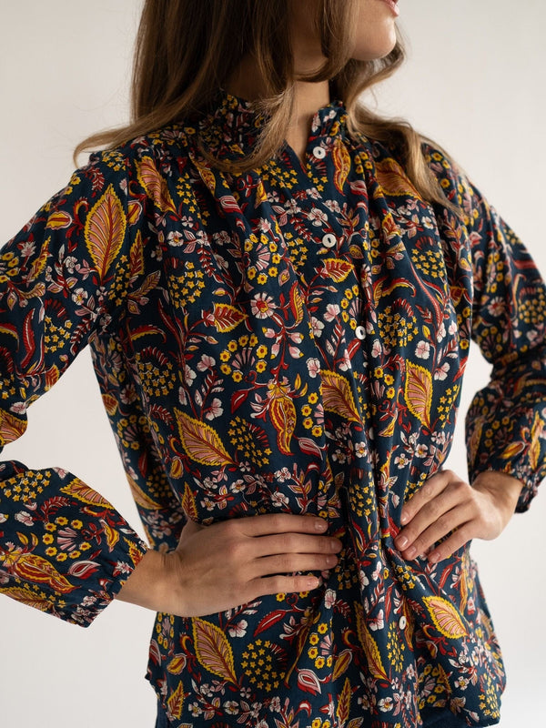 Francesca Top in Star Floral — view 7