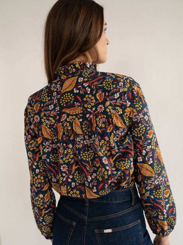 Francesca Top in Star Floral — view 9