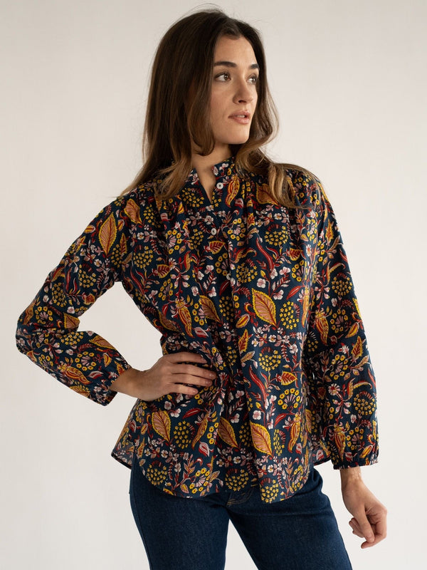 Francesca Top in Star Floral — view 8