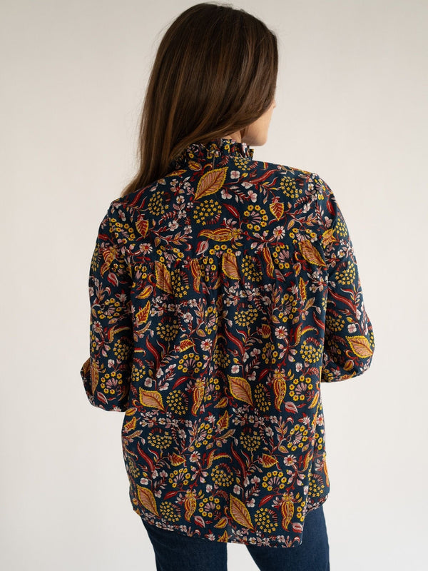 Francesca Top in Star Floral — view 4