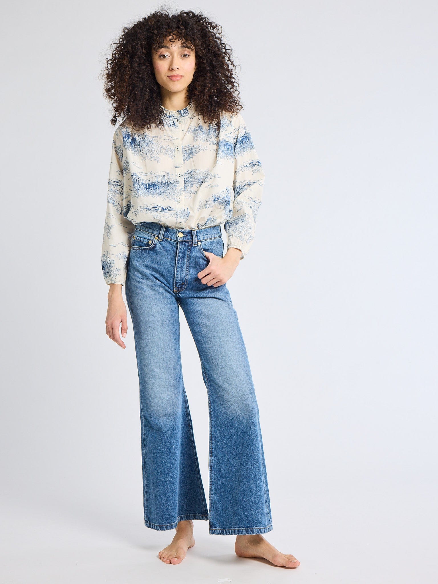 MILLE Clothing Francesca Top in Western Toile