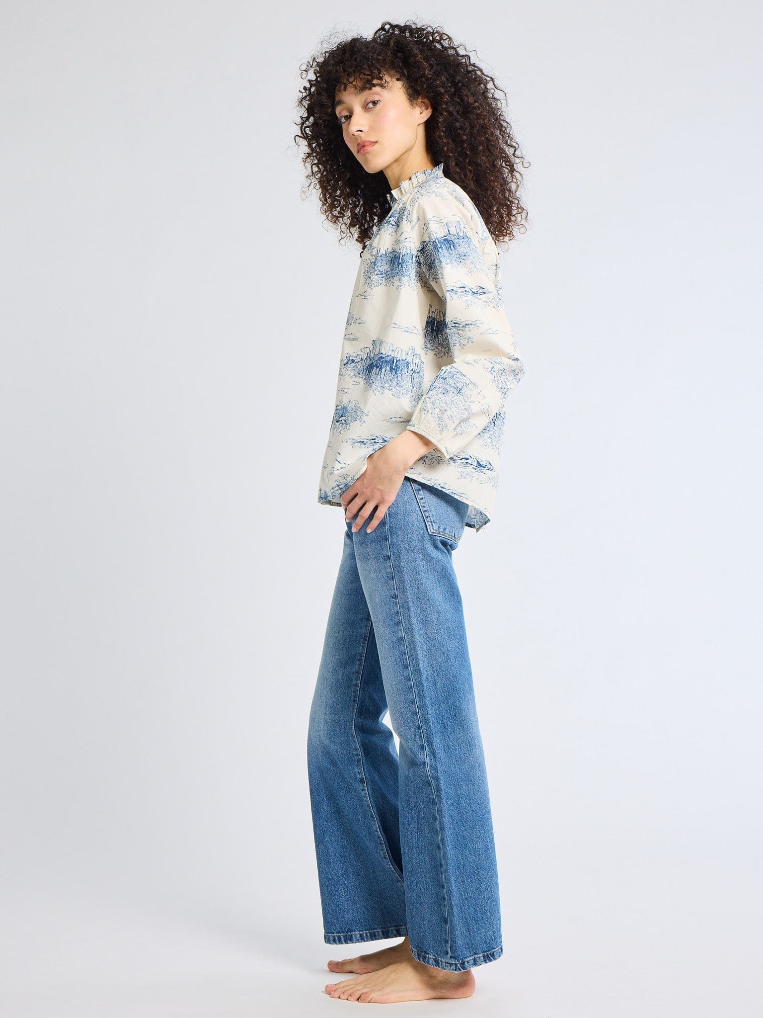 MILLE Clothing Francesca Top in Western Toile