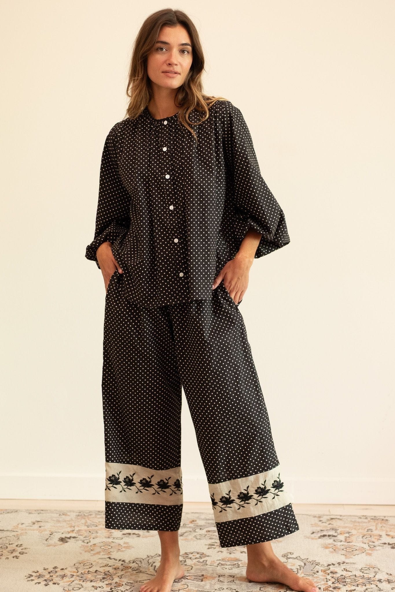 MILLE Clothing Francine Pant in Polka Dot