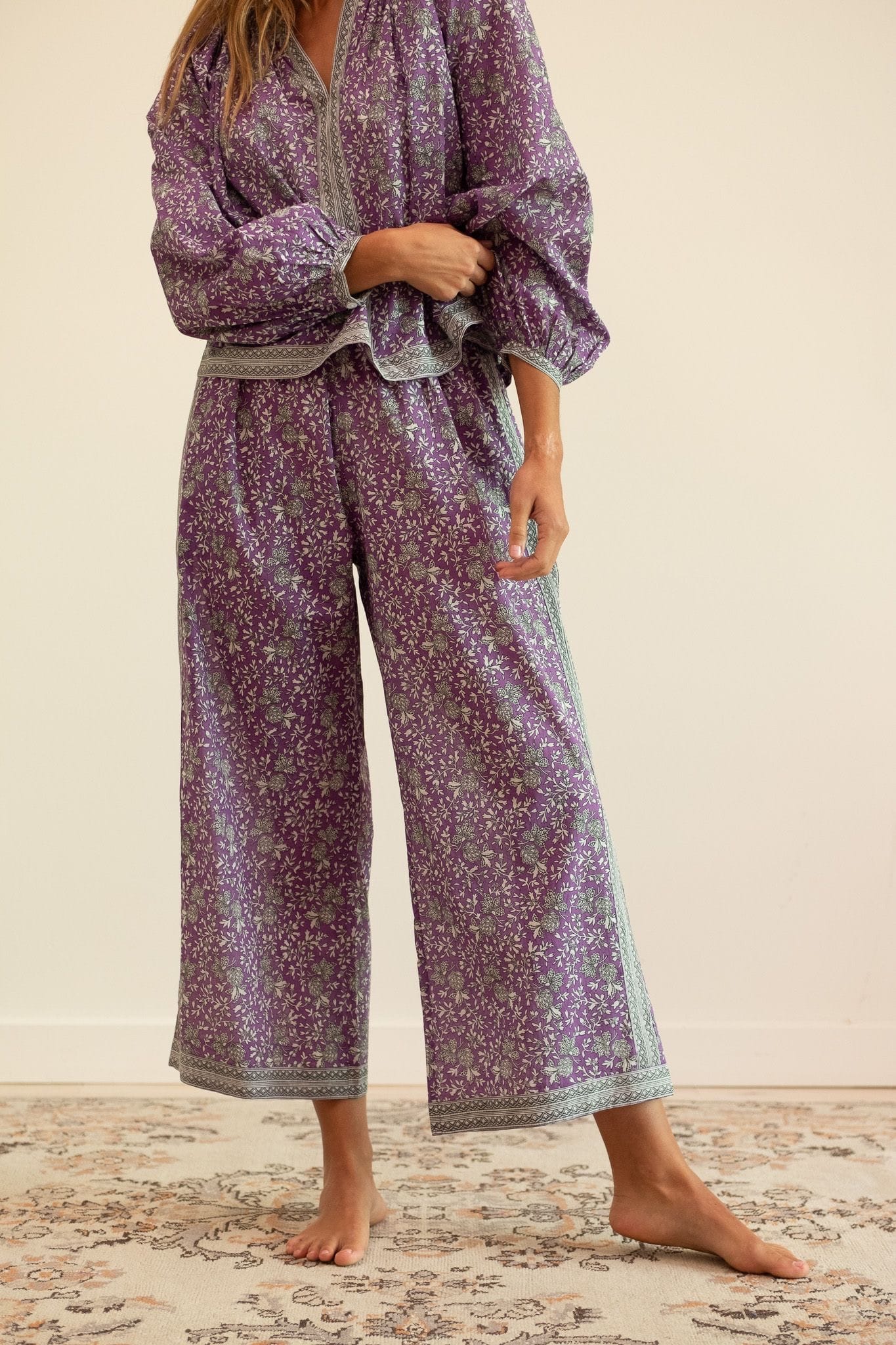 MILLE Clothing Francine Pant in Provence Floral