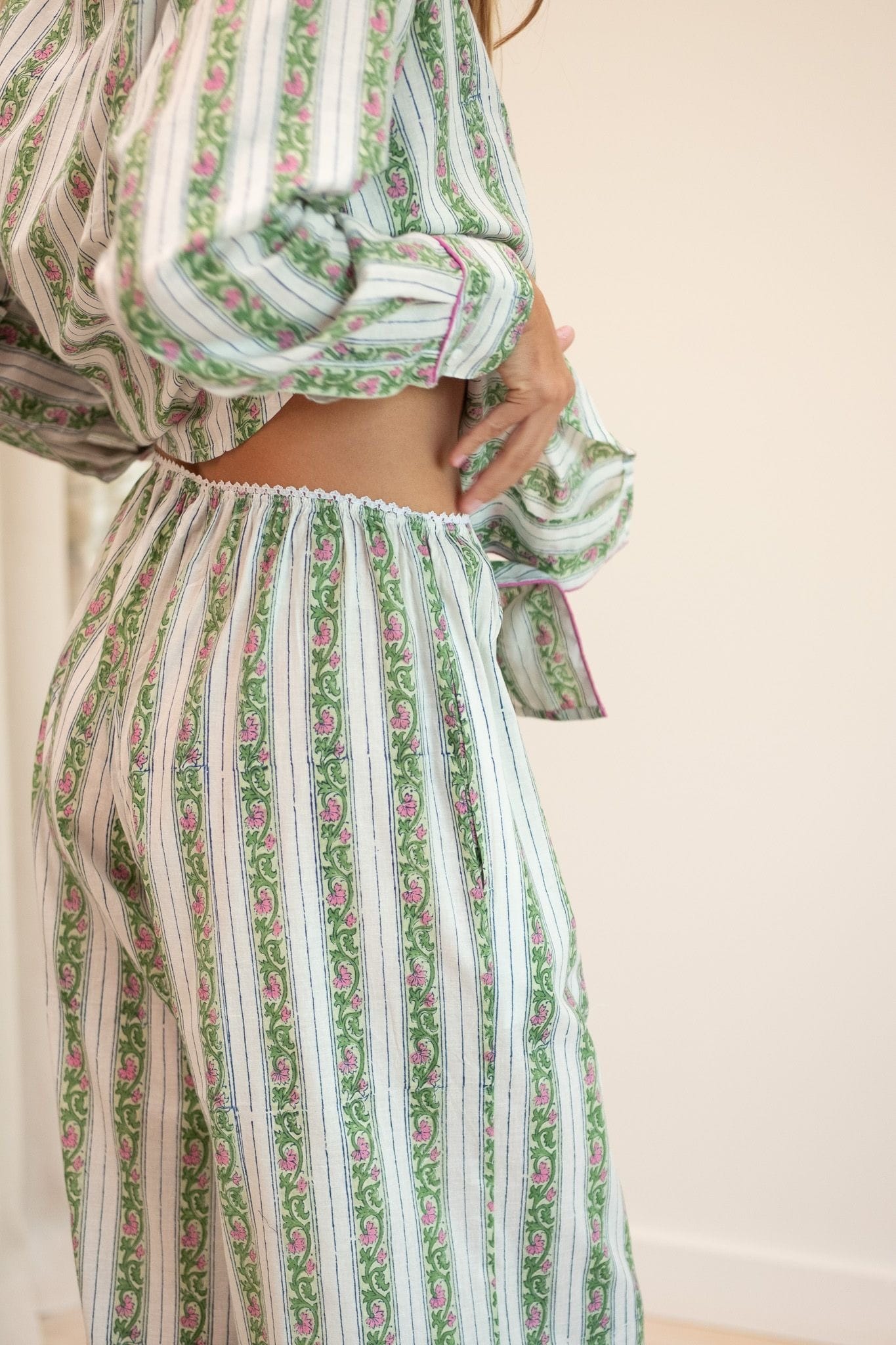 MILLE Clothing Francine Pant in Sweet Pea Stripe