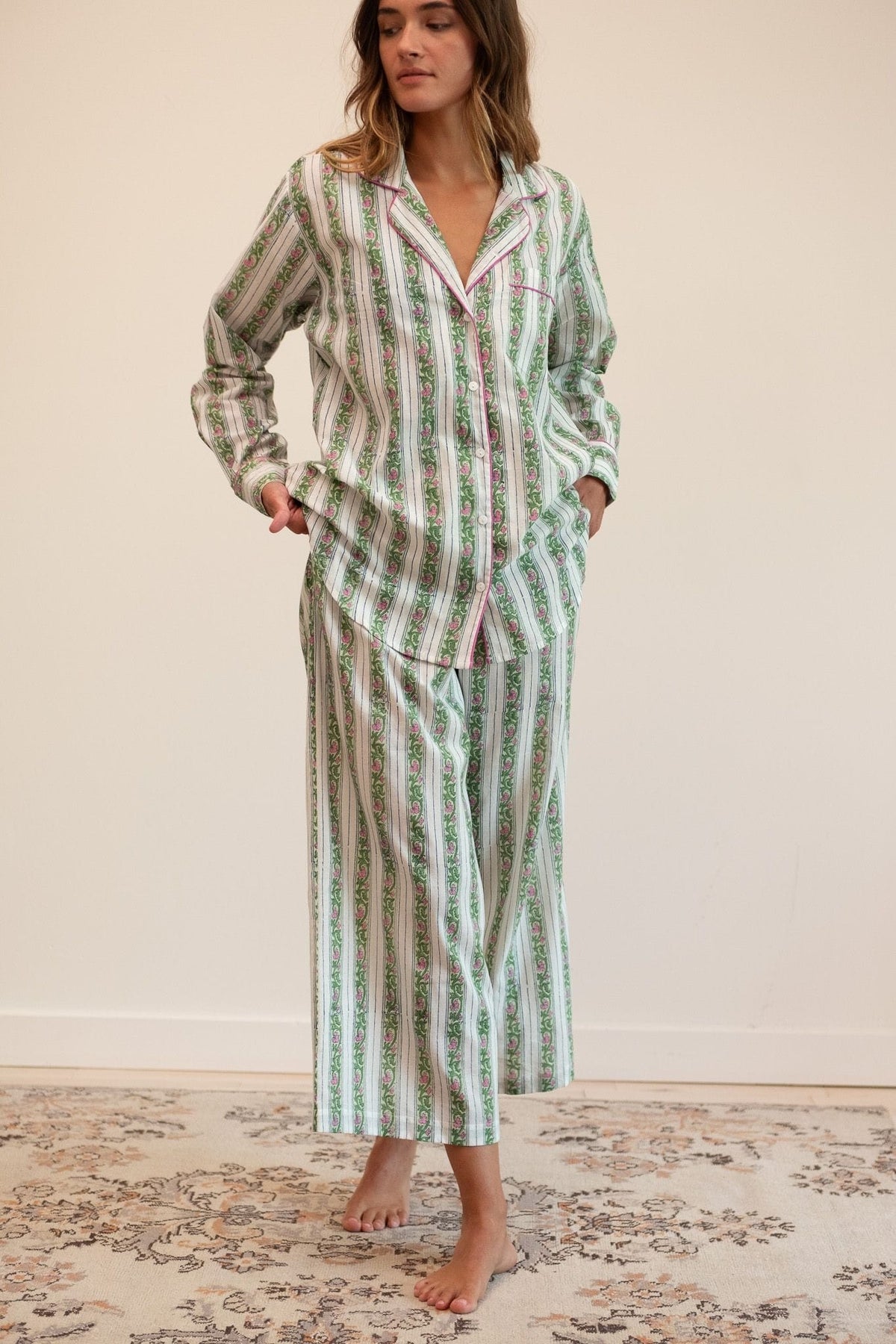 Francine Pant in Sweet Pea Stripe — The cloth