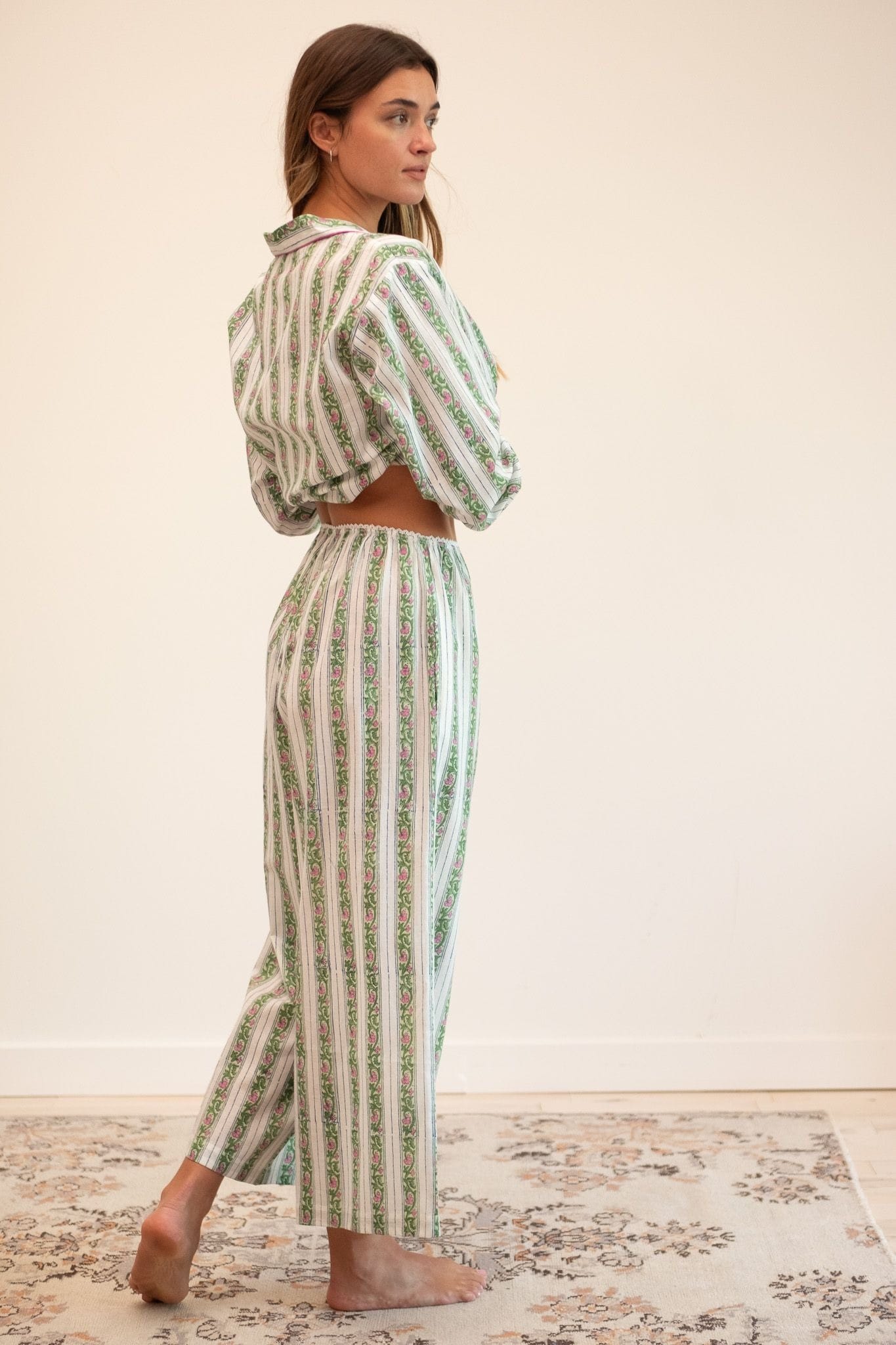 MILLE Clothing Francine Pant in Sweet Pea Stripe