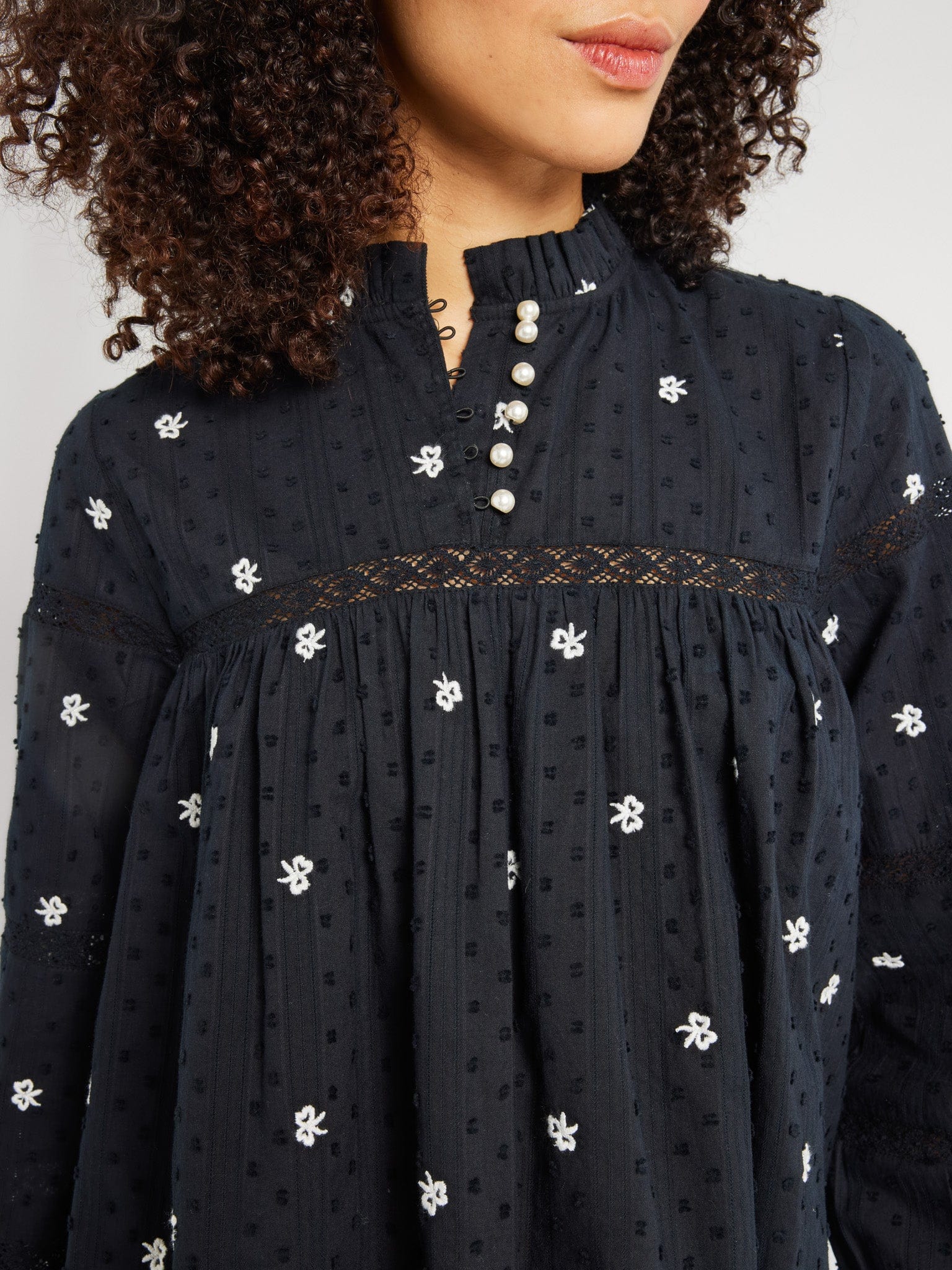 BIBIY. Made | Francine Tulle Top Navy｜Bibiy.
