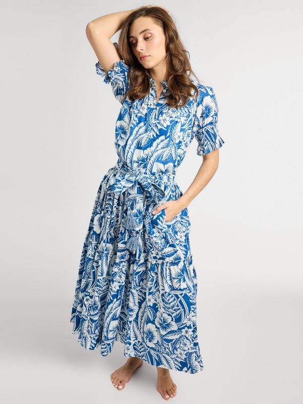 Françoise Skirt in Blue Hibiscus — view 5