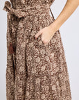 MILLE Clothing Françoise Skirt in Cocoa Floral