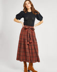 MILLE Clothing Françoise Skirt in Fireside Plaid