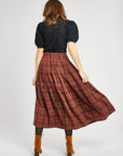 MILLE Clothing Françoise Skirt in Fireside Plaid