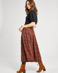 MILLE Clothing Françoise Skirt in Fireside Plaid