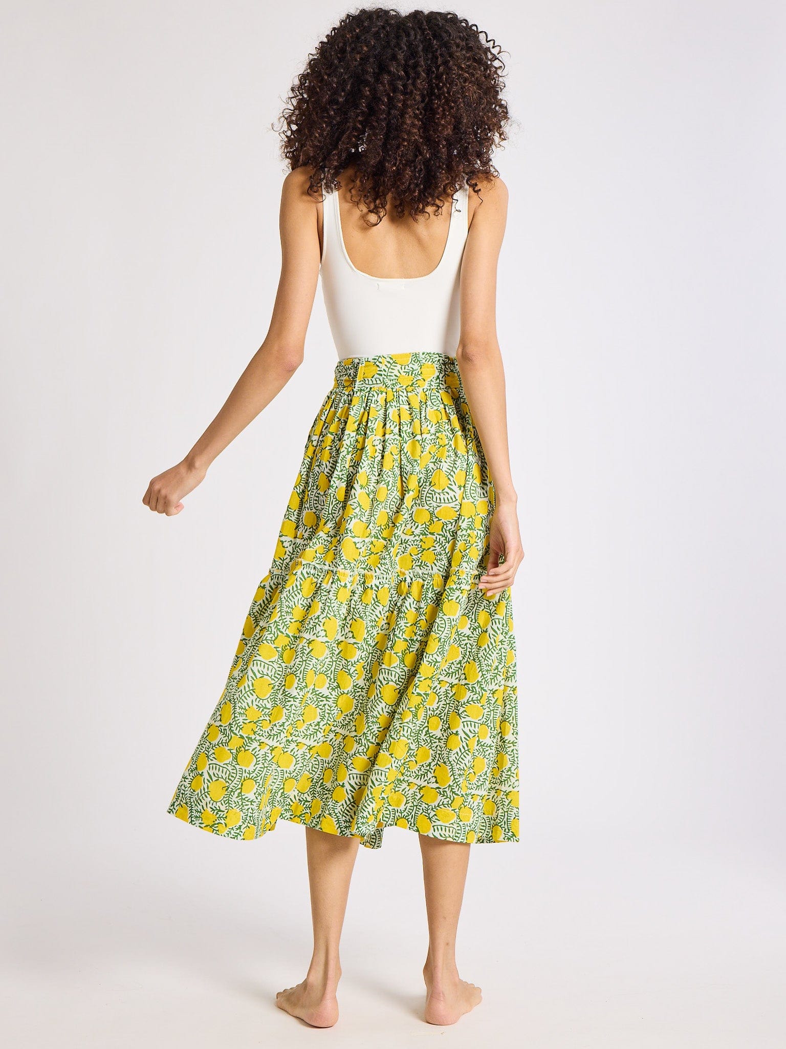 MILLE Clothing Françoise Skirt in Lemons
