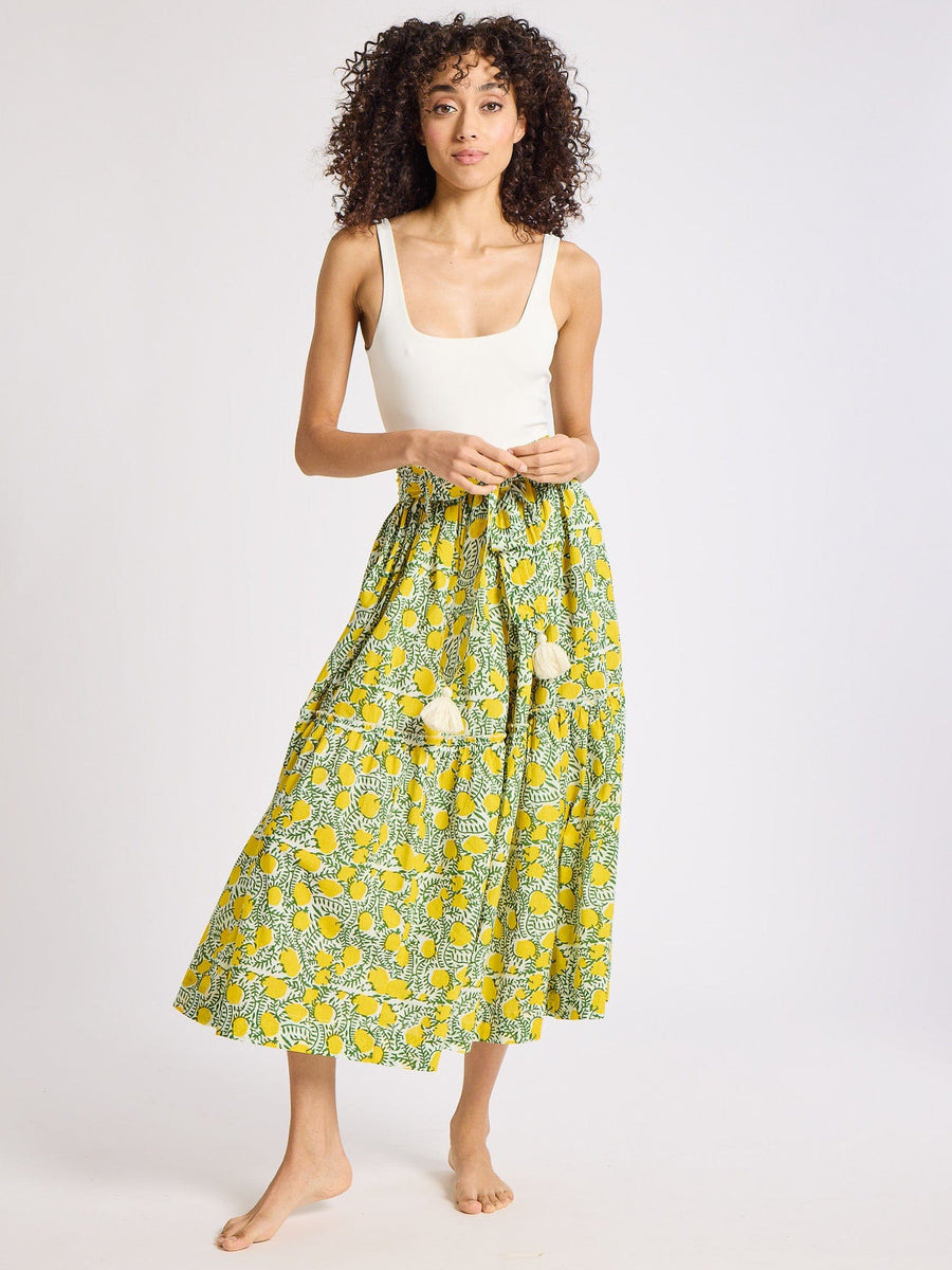 Françoise Skirt in Lemons — alternate view