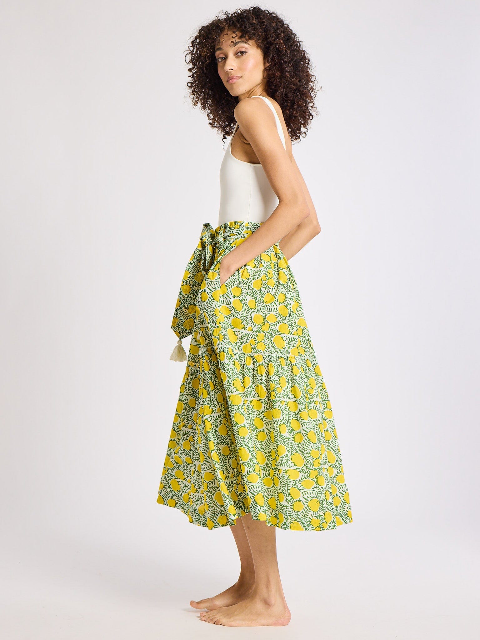 MILLE Clothing Françoise Skirt in Lemons