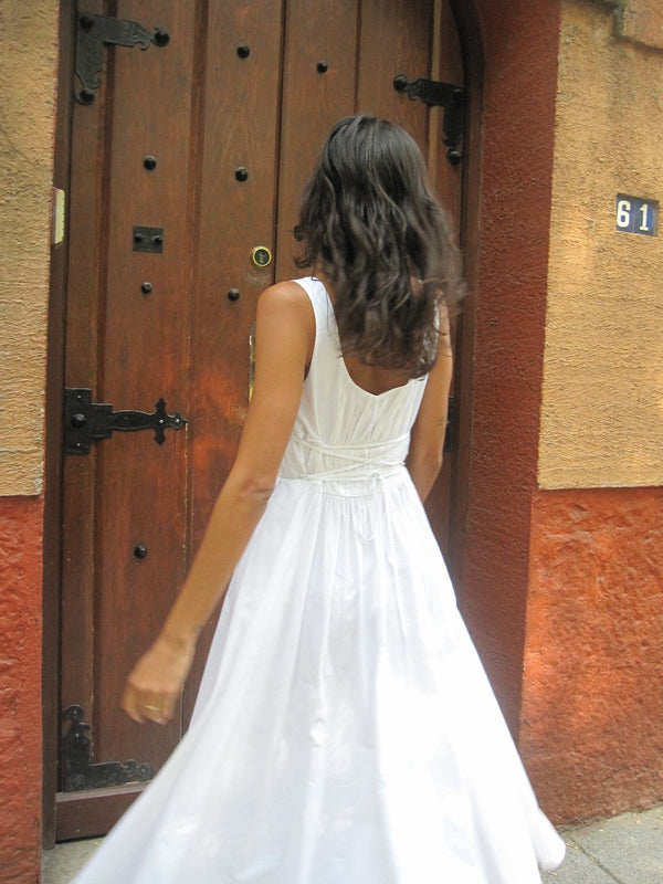 Frannie Dress in White — view 21