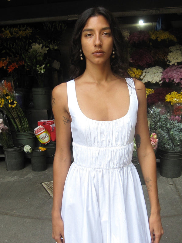 Frannie Dress in White — view 19