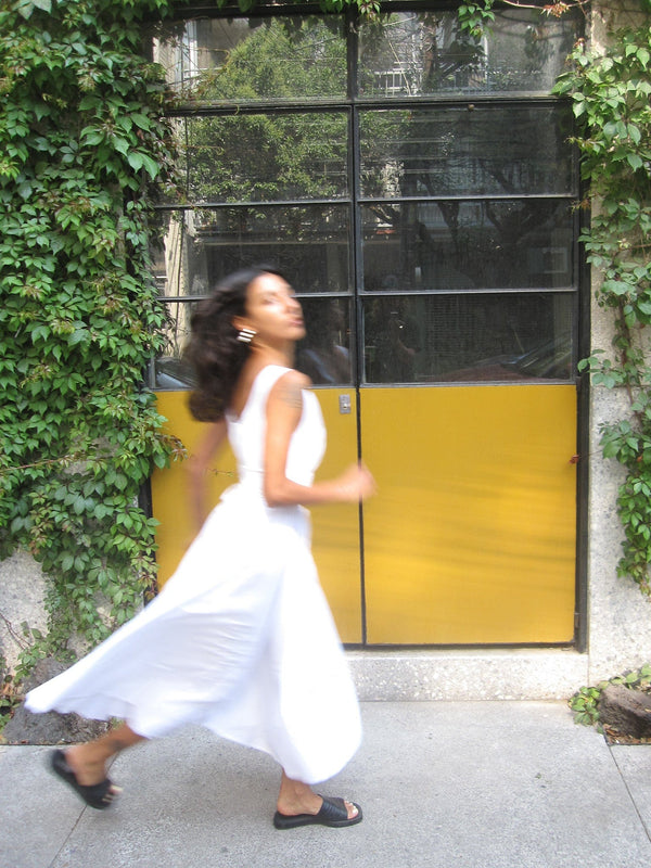 Frannie Dress in White — view 11