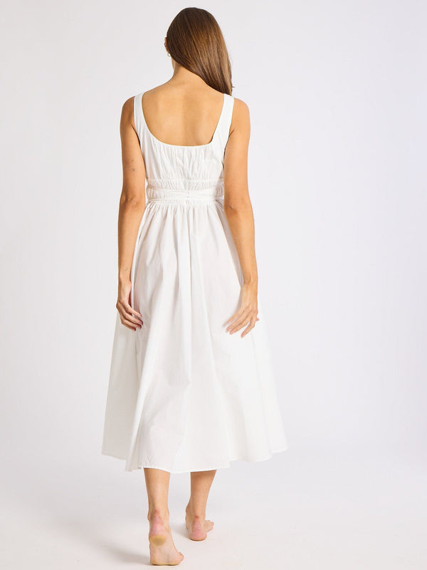 Frannie Dress in White — view 8