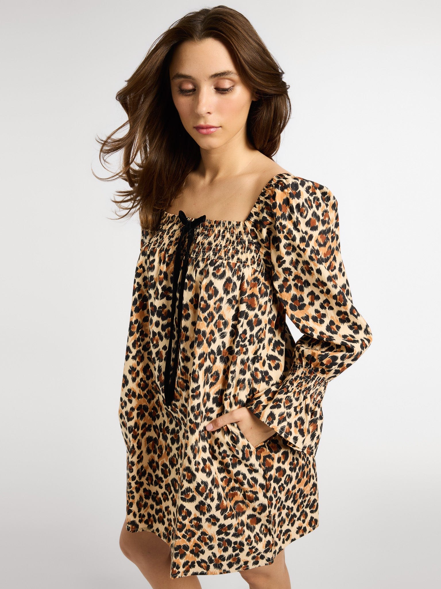 MILLE Clothing Gabriette Dress in Cheetah