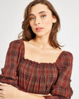 MILLE Clothing Gabriette Dress in Fireside Plaid