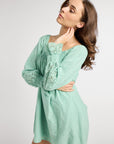 MILLE Clothing Gabriette Dress in Pistachio Eyelet