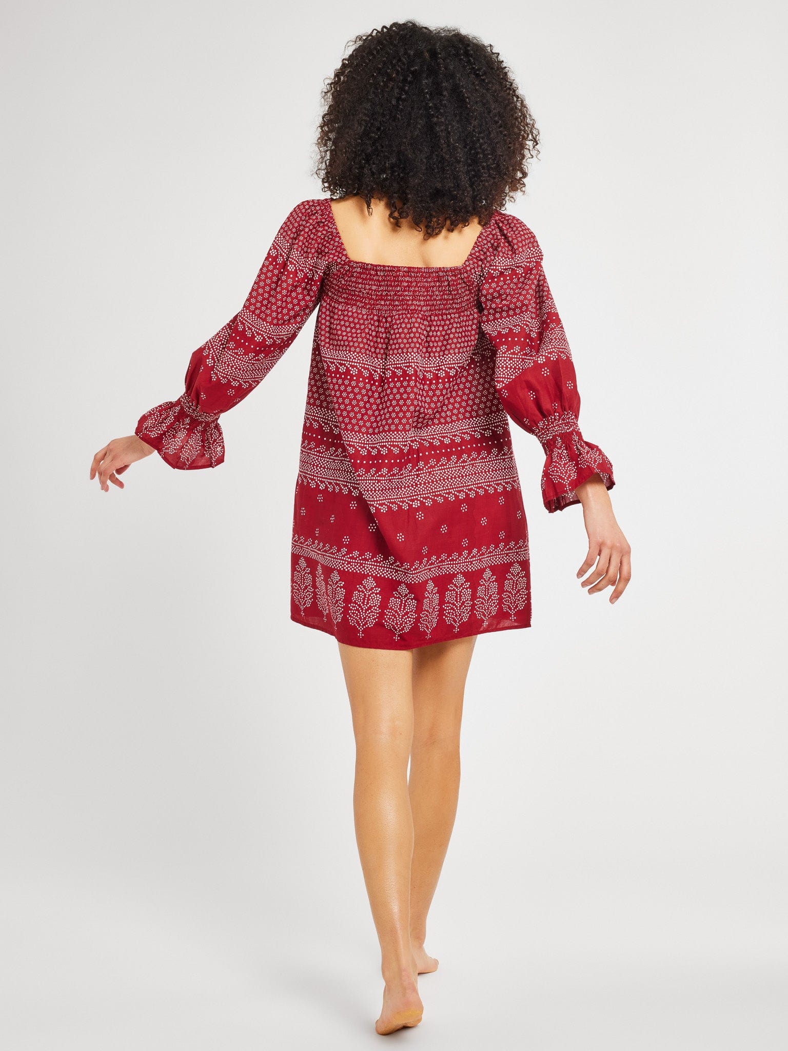 MILLE Clothing Gabriette Dress in Raspberry Mosaic