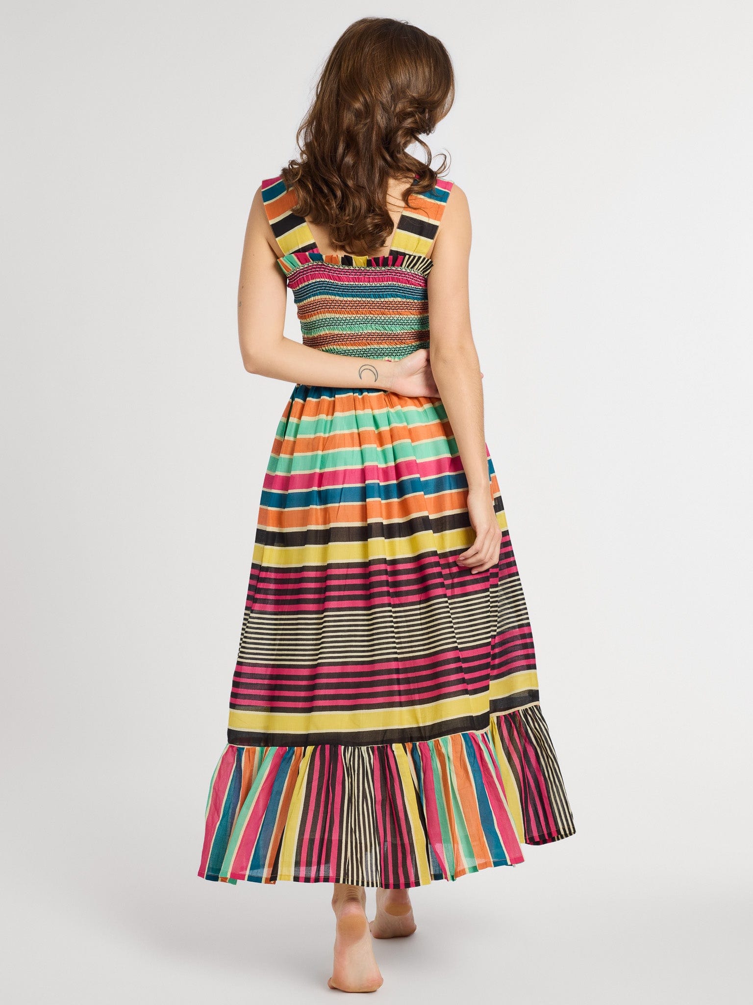 MILLE Clothing Garden Dress in Ibiza Stripe