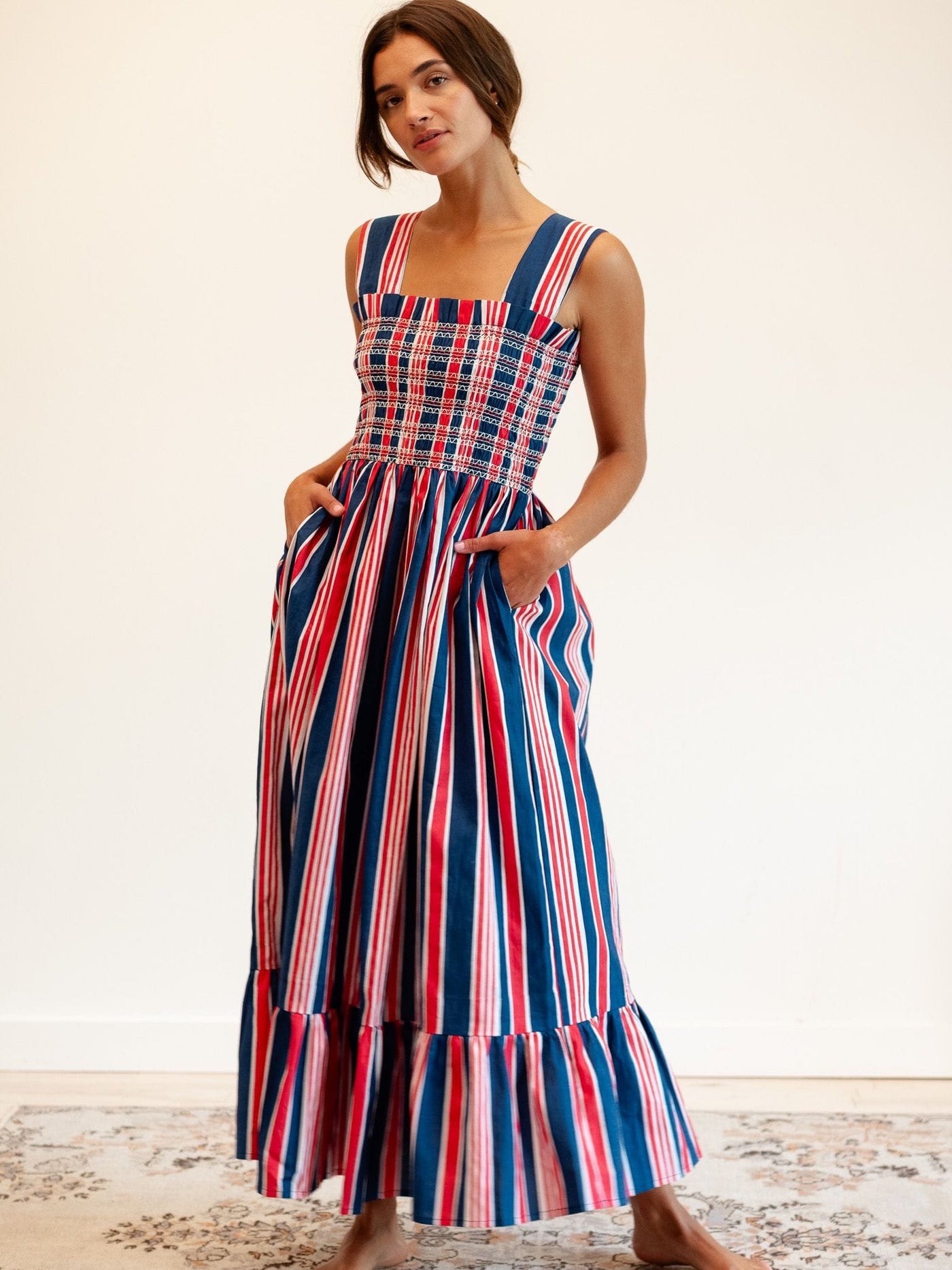 MILLE Garden Dress in Sailing Stripe