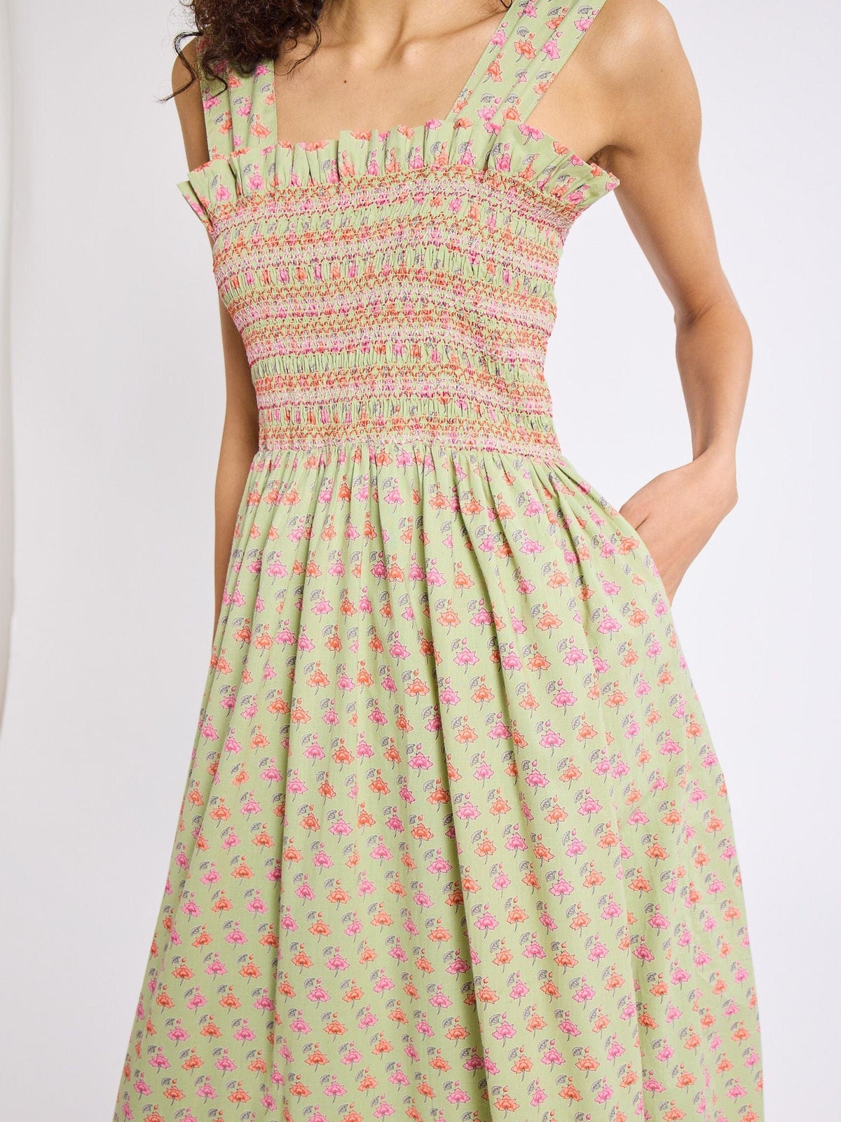 Garden Dress in Tulip Print — The print