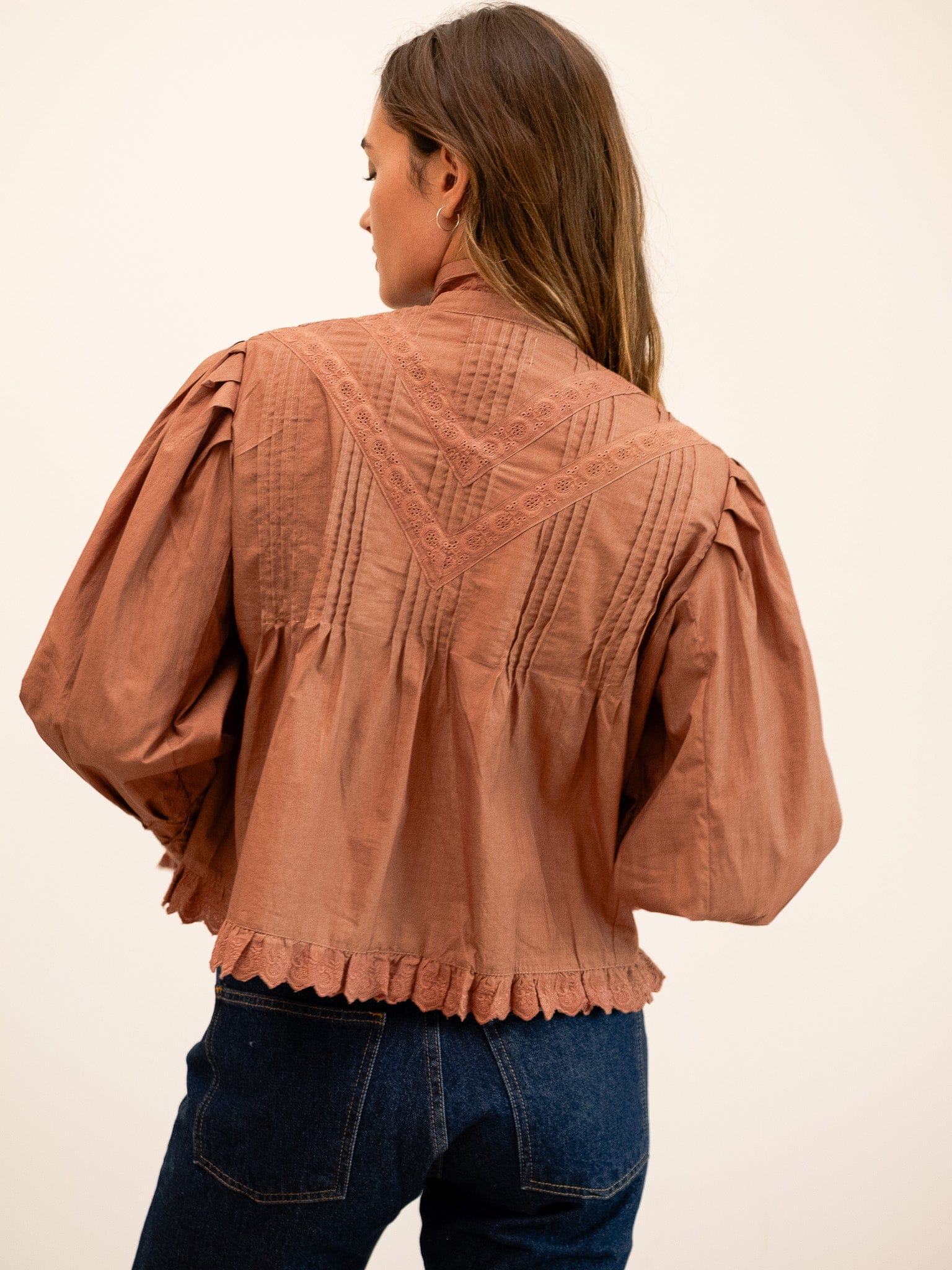 MILLE Clothing Georgina Top in Mousse