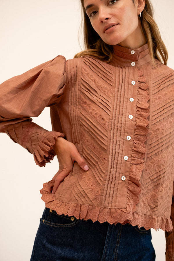 Georgina Top in Mousse — view 18