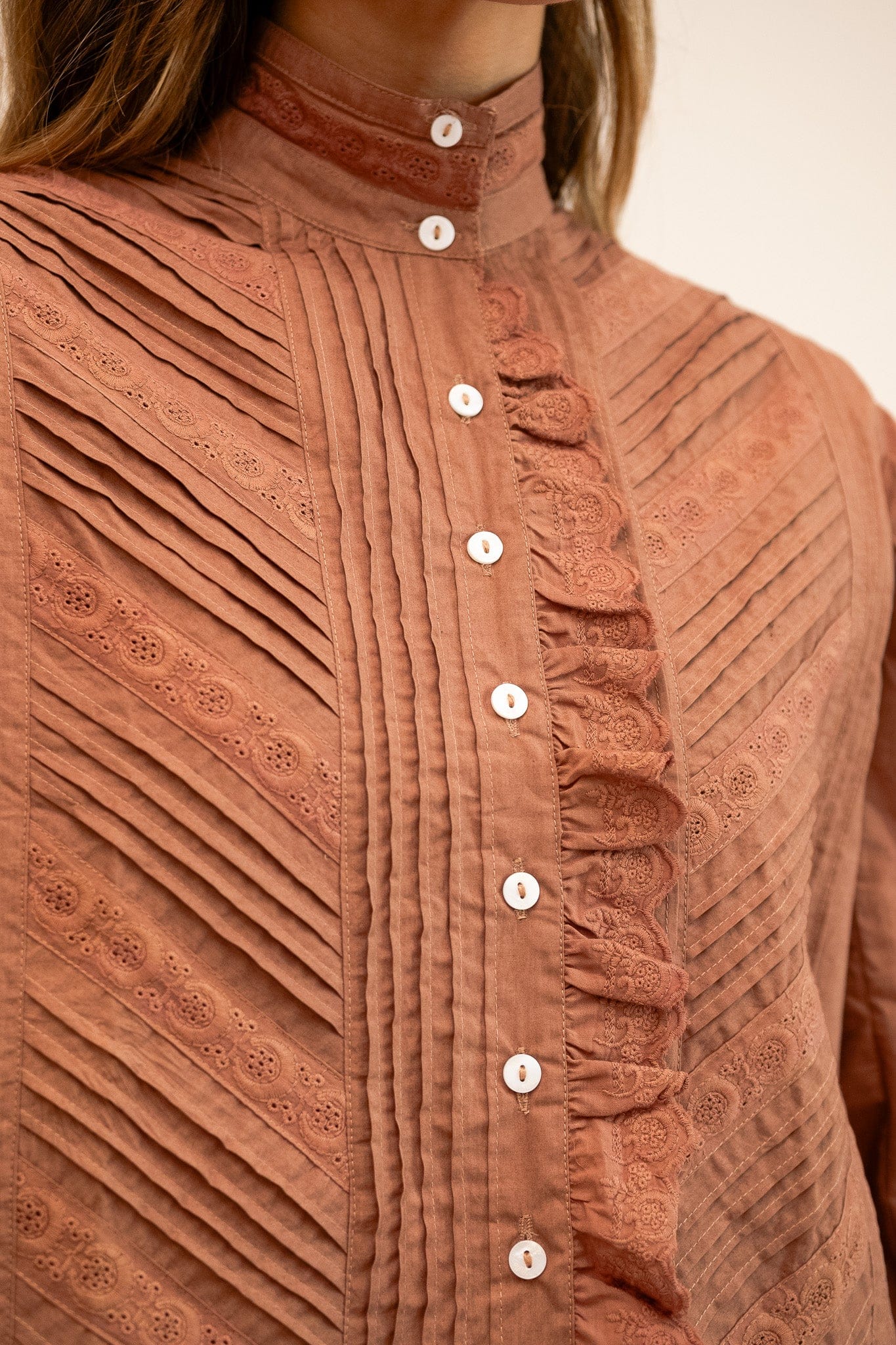 MILLE Clothing Georgina Top in Mousse