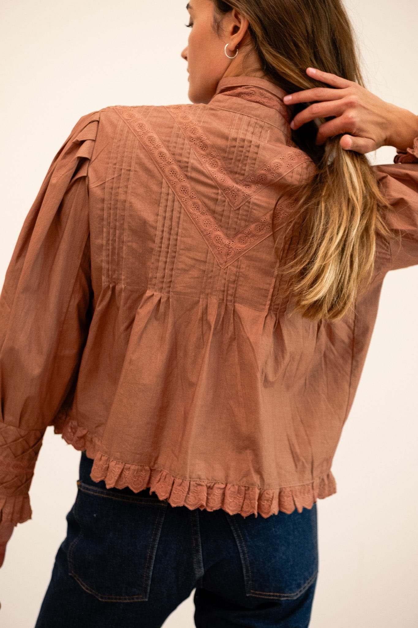 MILLE Clothing Georgina Top in Mousse