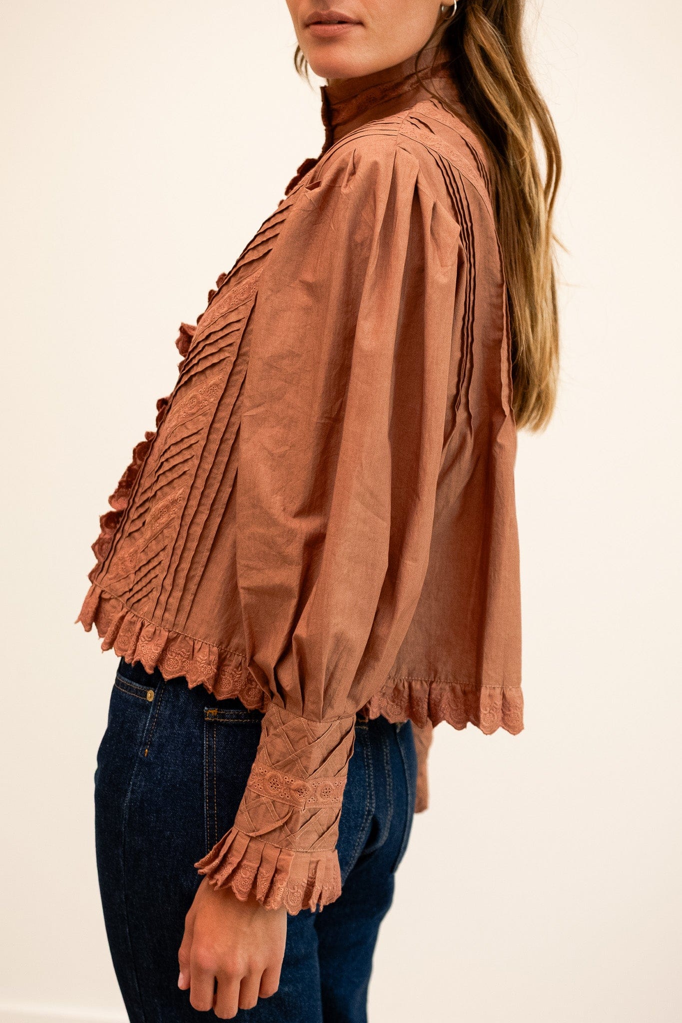 MILLE Clothing Georgina Top in Mousse