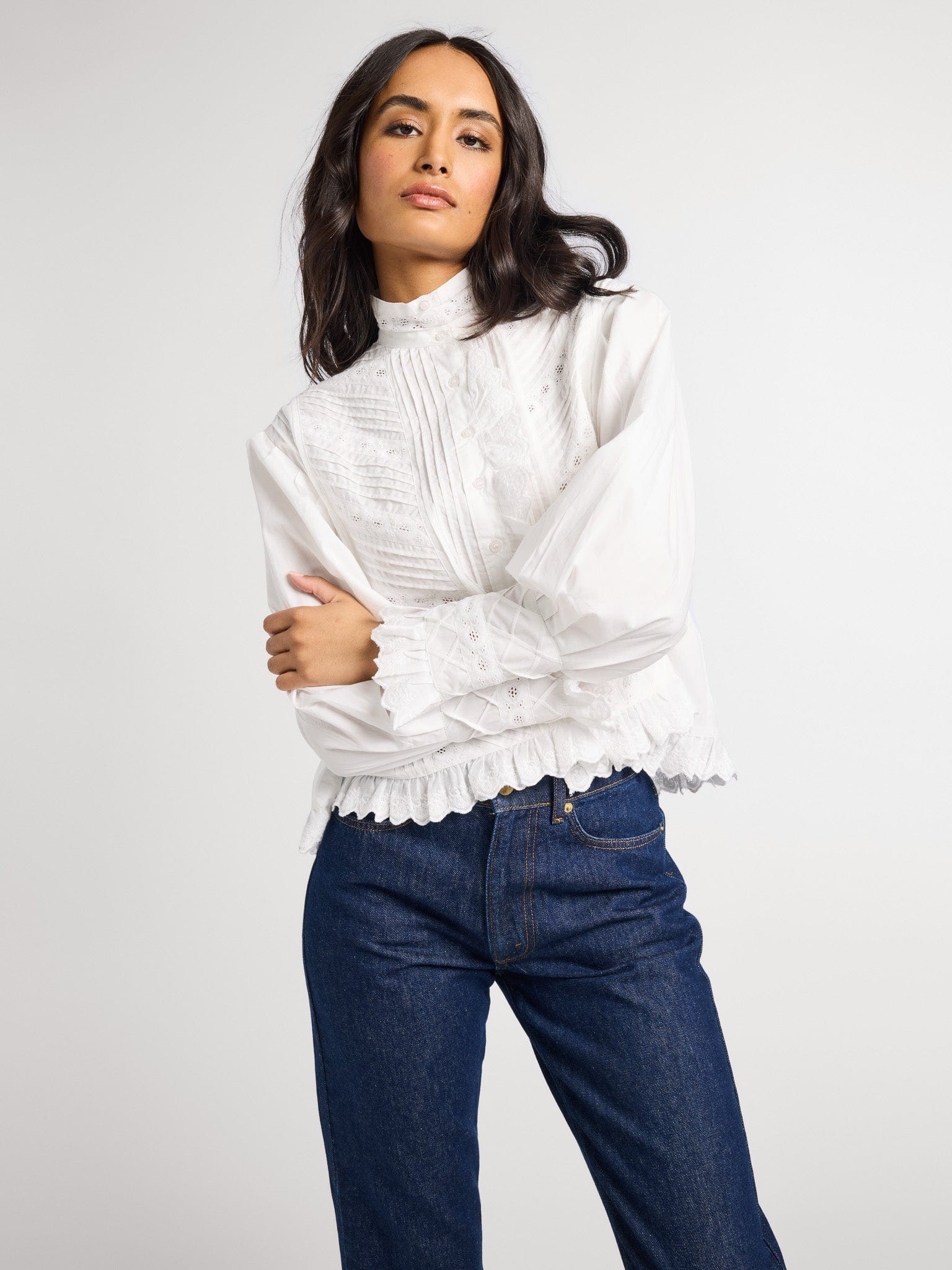 MILLE Clothing Georgina Top in White