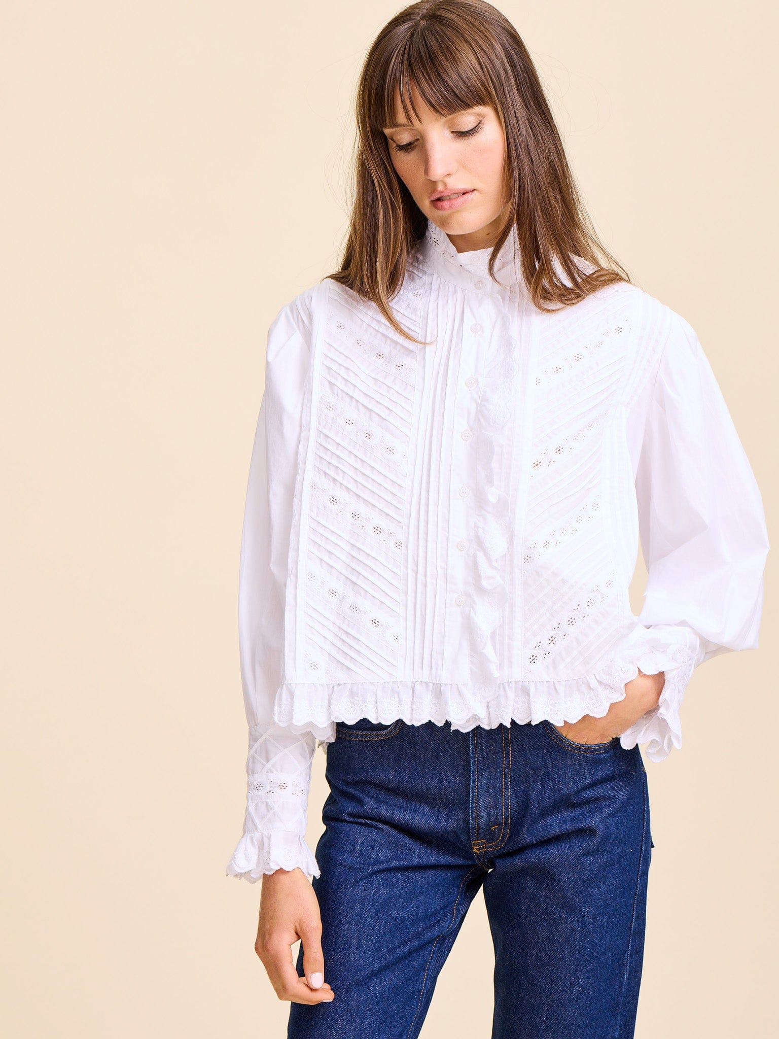 MILLE Clothing Georgina Top in White