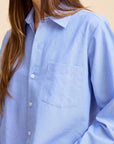 MILLE Clothing Gia Top in Blue Oxford