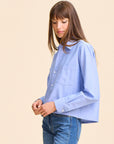 MILLE Clothing Gia Top in Blue Oxford