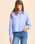 MILLE Clothing Gia Top in Blue Oxford
