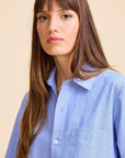 MILLE Clothing Gia Top in Blue Oxford