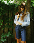MILLE Clothing Gia Top in Blue Oxford