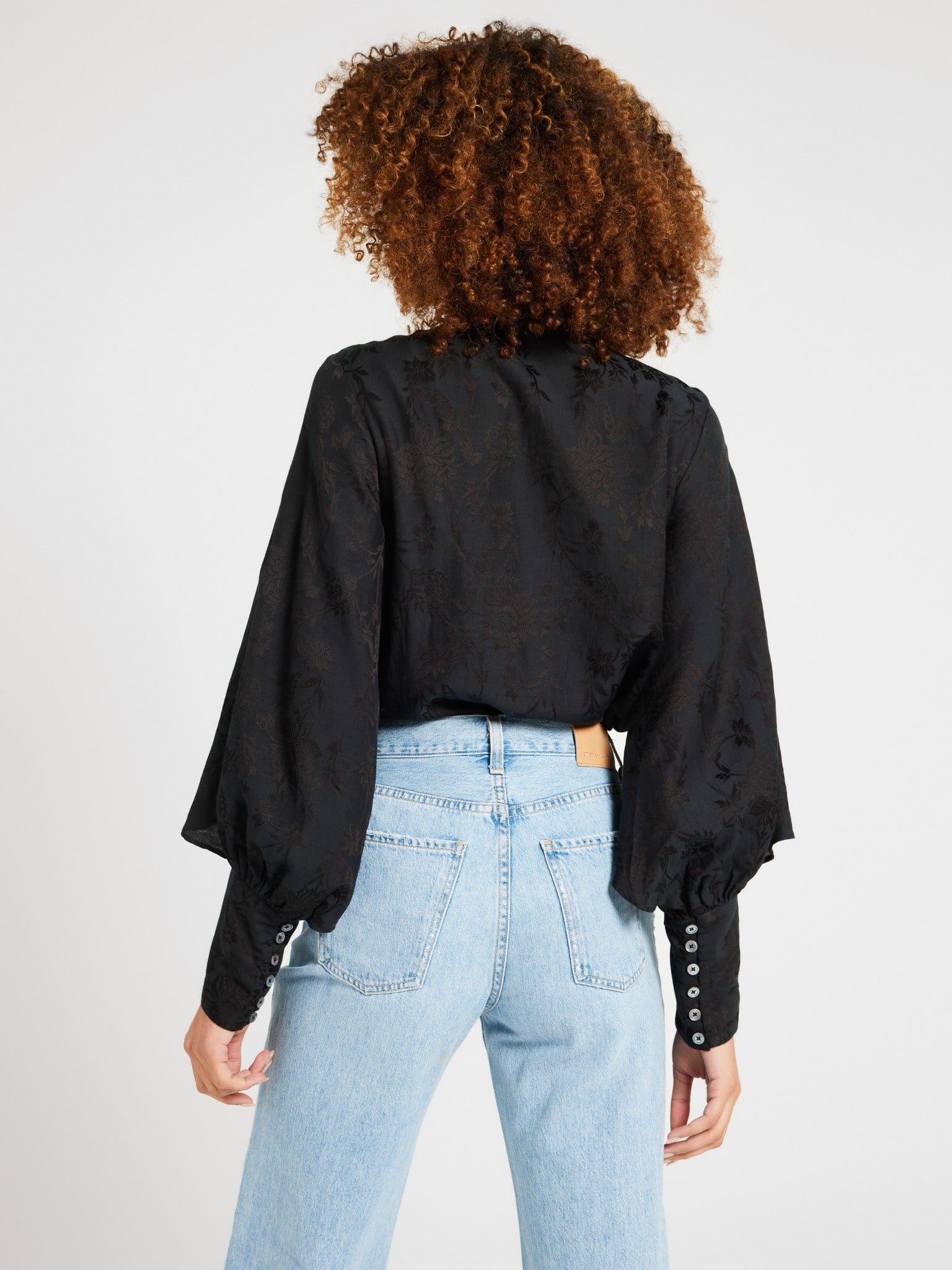 Gigi Top in Black Jacquard – MILLE