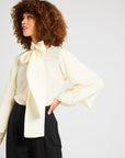 MILLE Clothing Gigi Top in Ivory Silk