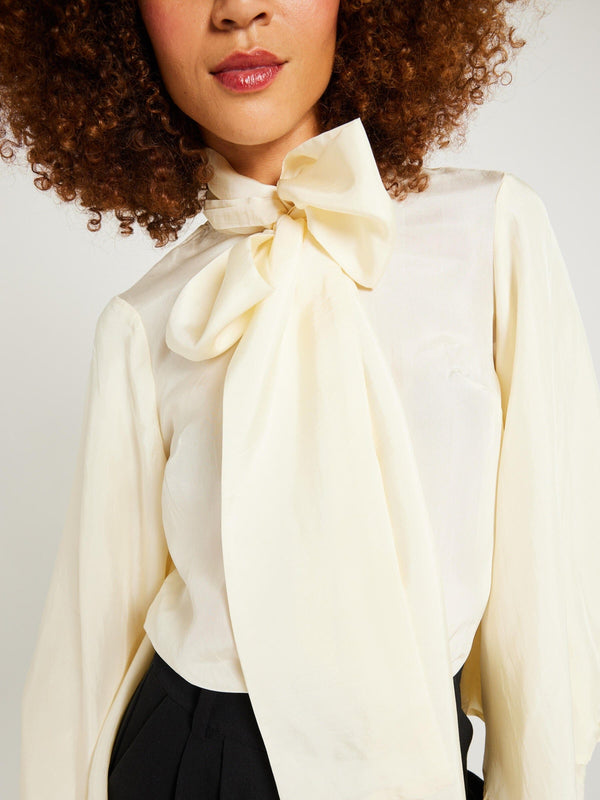 Gigi Top in Ivory Silk — view 8