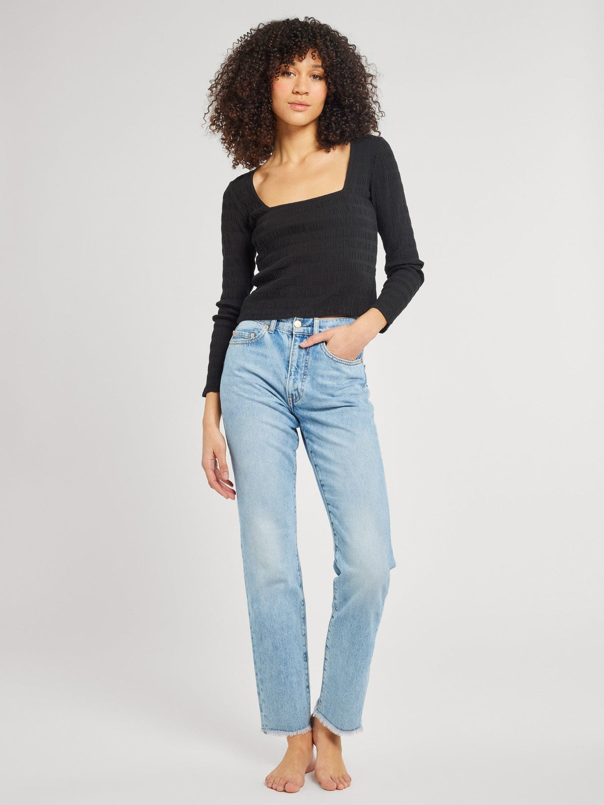 Gracie Top in Black — The cut